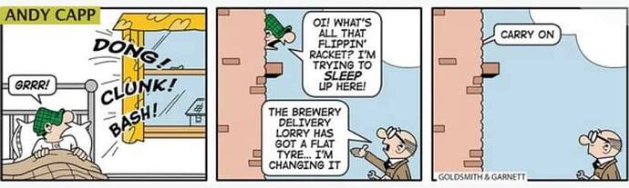 Andy Capp - brewery delivery lorry