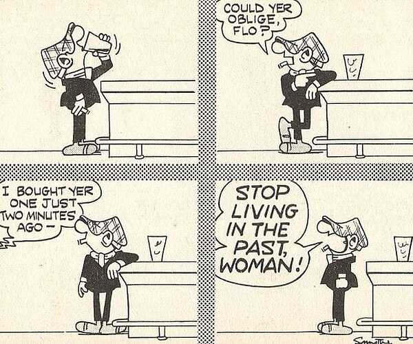 Andy Capp Living in the Past