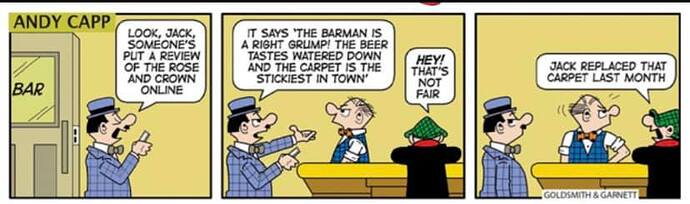 Andy Capp Sticky carpet