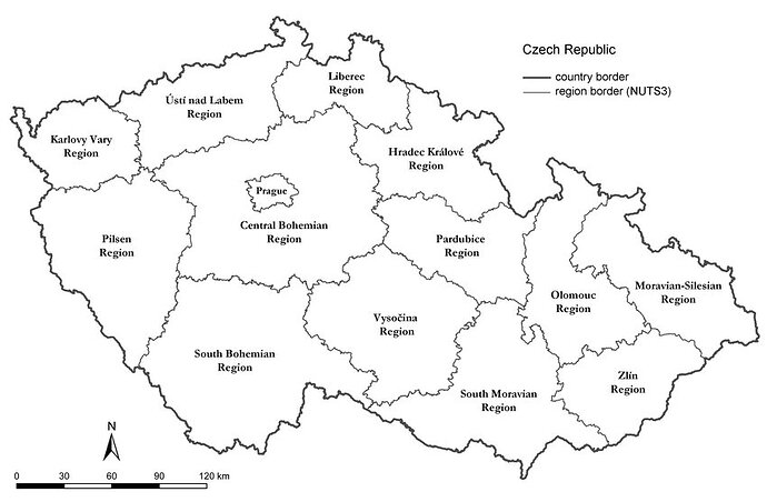 The-location-of-study-regions-in-the-Czech-Republic