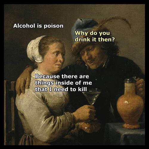 Alchol is poison